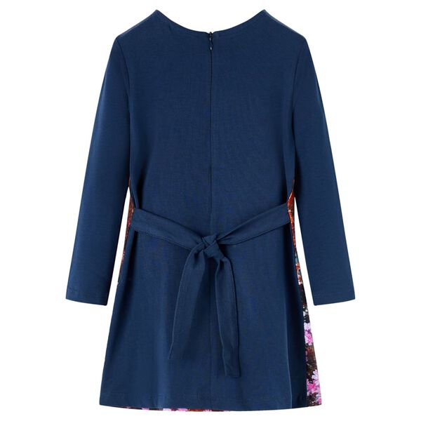 Kids' Dress with Long Sleeves Navy 116