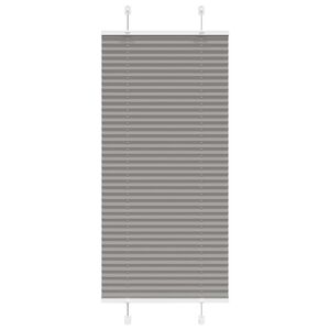 vidaXL Pleated Blind Anthracite 55x100 cm Fabric Width 54.4 cm Polyester