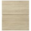 vidaXL Sink Cabinet with Built-in Basin Sonoma Oak Engineered Wood