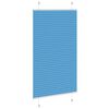 vidaXL Pleated Blind Blue 80x150 cm Fabric Width 79.4 cm Polyester
