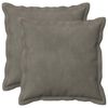 vidaXL Cushion with Pillow HOUTEN 2 pcs Light Grey Velvet