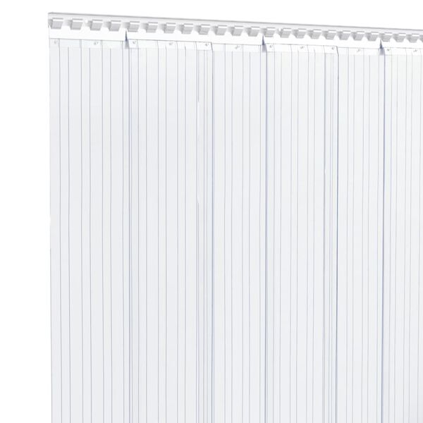 vidaXL Door Curtain Transparent 300 mmx2.6 mm 10 m PVC