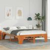 vidaXL Bed Frame Brown 160 x 200 cm Solid Pine Wood