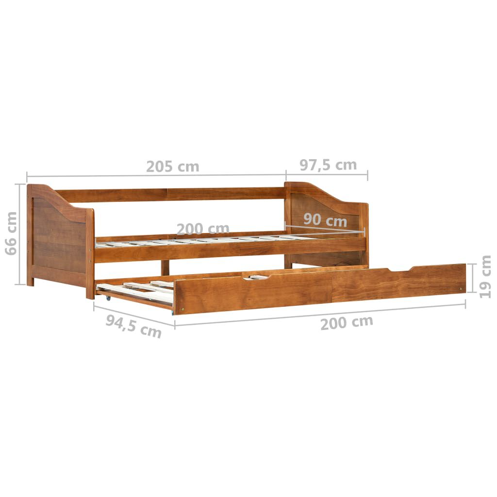 Pull out sofa shop bed wood