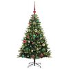 vidaXL Artificial Hinged Christmas Tree 150 LEDs Green 120 cm