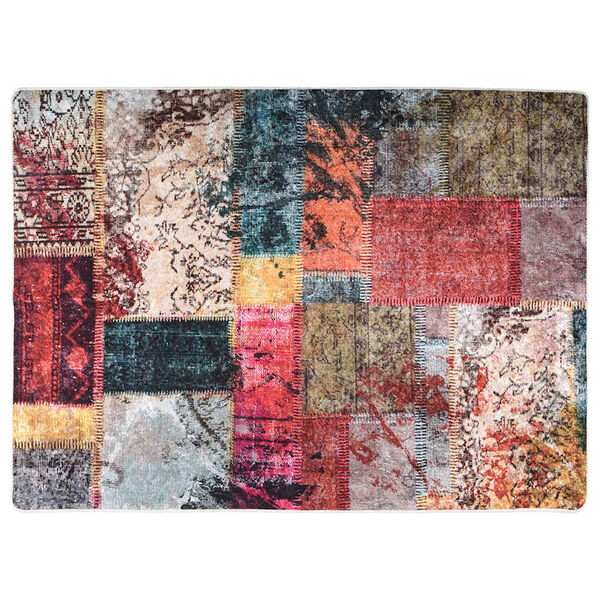 vidaXL Rug Washable Patchwork 120x180 cm Multicolour