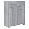 vidaXL 4 Piece Bathroom Furniture Set Grey Sonoma Engineered Wood