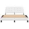 vidaXL Bed Frame without Mattress "Zadar" White 120x200 cm Faux Leather