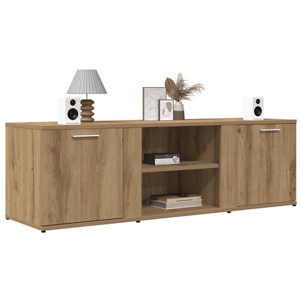 vidaXL TV Cabinet Artisan Oak 120x34x37 cm Engineered Wood