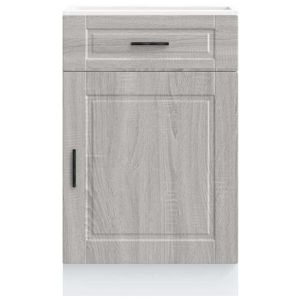 vidaXL Kitchen Base Cabinet&nbsp;Porto Grey Sonoma Engineered Wood