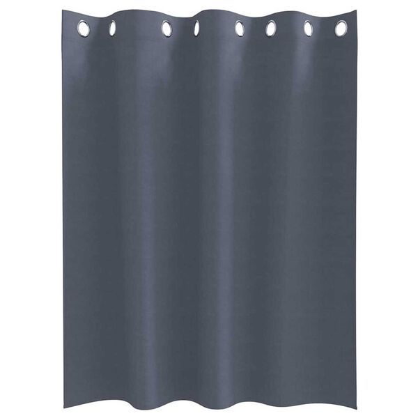 vidaXL Blackout Curtains with Rings 2 pcs Anthracite 140 x 140 cm