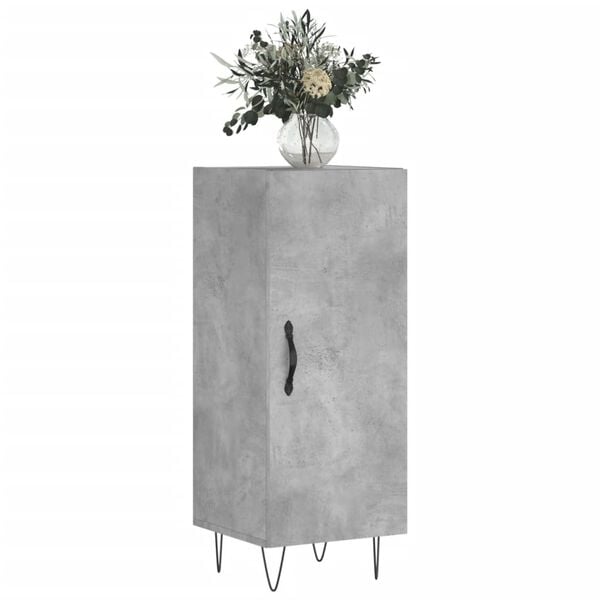 vidaXL Sideboard Concrete Grey 34.5x34x90 cm Engineered Wood