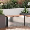 vidaXL Garden Bench Silver 80 x 40 x43 cm Stainless steel