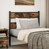 vidaXL Replace Headboard Smoked Oak 75 cm Iron and Engineered Wood