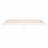 vidaXL LED Bed Frame without Mattress White 120x200 cm Solid Wood