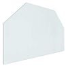 vidaXL Fireplace Glass Plate Transparent 80 x 50 cm Glass