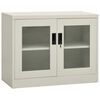 vidaXL Office Cabinet Light Grey 90x40x70 cm Steel