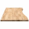 vidaXL Desk Top Untreated 140x60x2.5 cm Solid Wood Oak Rectangular