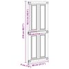 vidaXL Door Corona White 80 x 210 cm Engineered Wood