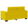 vidaXL Sofa Yellow 160 x 77 x 82 cm Poly velvet