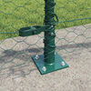vidaXL Fence Post Green 100 x 0.5 m (36 mm mesh) Steel and PVC