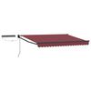 vidaXL Electric Retractable Awning Burgundy Red 3 x 2.5 m