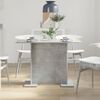 vidaXL Dining Table Concrete grey 110 x 60 x 75 cm Engineered wood