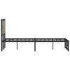 vidaXL Metal Bed Frame without Mattress Sonoma Oak 120x200 cm