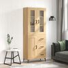 vidaXL Highboard Sonoma Oak 69.5x34x180 cm Engineered Wood