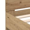 vidaXL Bed Frame Artisan oak 90 x 200 cm Engineered wood