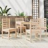 vidaXL 5 Piece Garden Dining Set Solid Wood Pine