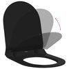 vidaXL Toilet Seat Adjustable Black 48.5 x 36 x 5 cm Polypropylene