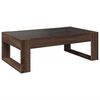 vidaXL Coffee Table with Infinity LED Brown Oak 90x53x30 cm