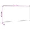 vidaXL Magnetic Whiteboard with Solid Pine Wood Frame 60x30 cm