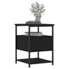 vidaXL Bedside Cabinets 2 pcs Black 40x42x56 cm Engineered Wood