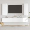 vidaXL 5 Piece TV Cabinet Set White Engineered Wood
