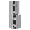 vidaXL Apothecary Cabinet Grey Sonoma 30x41x144,5 cm Engineered Wood
