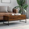 vidaXL Coffee Table Brown Oak 101x49x39.5 cm Engineered Wood
