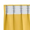 vidaXL Blackout Curtains with Rings 2 pcs Mustard Yellow 140 x 140 cm