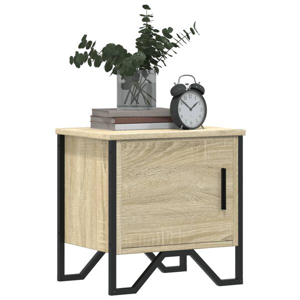 vidaXL Bedside Cabinets 2 pcs Sonoma Oak 40x30x40 cm Engineered Wood