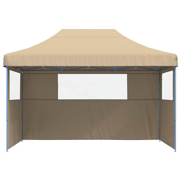 vidaXL Party Tent Folding Beige 279 x 410 x 315 cm Oxford Fabric