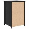 vidaXL Bedside Cabinet Black Oak 40 x 36 x 60 cm Solid Reclaim Wood