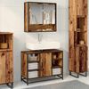 vidaXL Bathroom Cabinet Old Wood 80 x 33 x 60 cm Engineered Wood