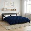 vidaXL Winter Duvet Quilted Dark Blue 240 x 260 cm Microfiber