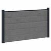 vidaXL Fence Set 180 x 105 cm WPC and Aluminium Grey