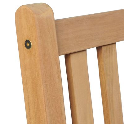 vidaXL Outdoor Chairs 8 pcs Solid Teak Wood
