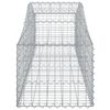 vidaXL Arched Gabion Baskets 12 pcs 200x50x40/60 cm Galvanised Iron