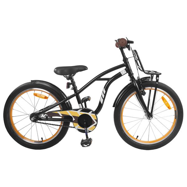 vidaXL Kids Bike 20'' for 6-11 Years Old Black