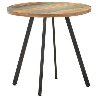 vidaXL Dining Table 80 cm Solid Reclaimed Wood