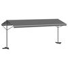 vidaXL Free Standing Awning 6 x 3 m Polyester Grey